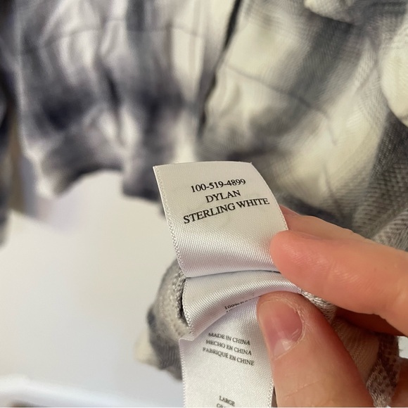 RAILS DYLAN SHIRT IN Sterling White large $158 - Picture 4 of 6